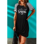 Black Hello Spring P...
